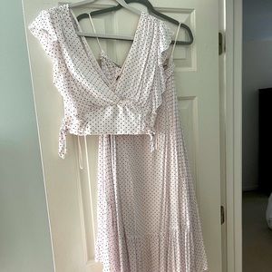 Free People Pretty Daze Crop Top Maxi Skirt Set